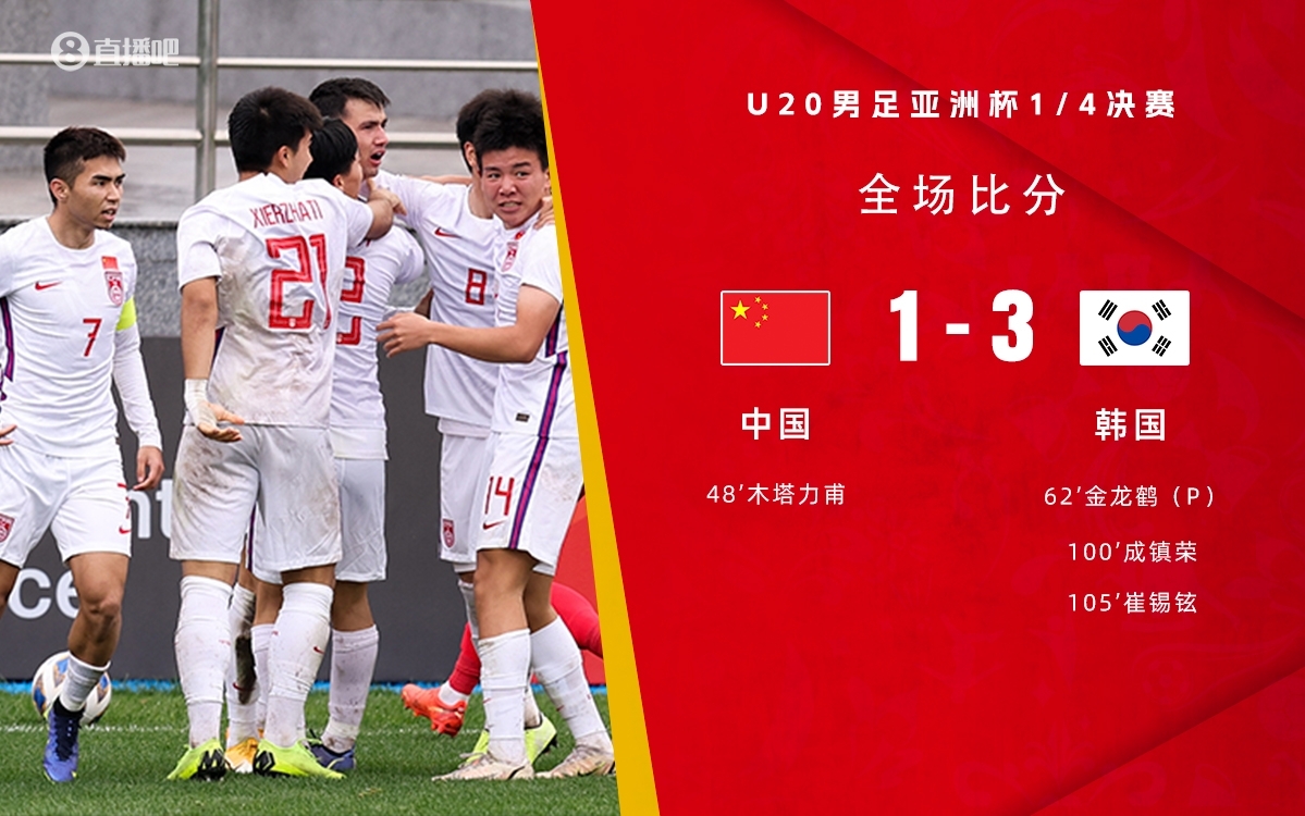 復(fù)仇！U22國足絕殺復(fù)仇韓國，2年前U20亞洲杯加時憾負(fù)無緣世青賽